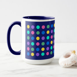 Farbige geometrische Punkte-Design für Trinkgefäße Tasse