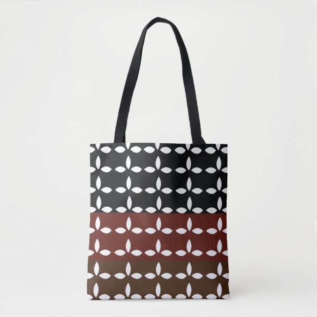 Farbige geometrische Streifen Tasche (Vorderseite)