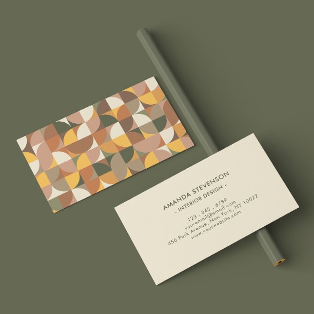 Farbige geometrische Visitenkarte (Von Creator hochgeladen)