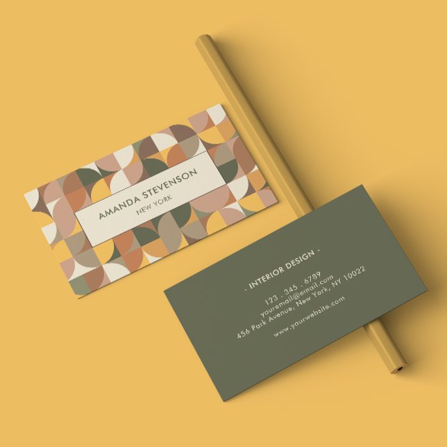 Farbige geometrische Visitenkarte (Von Creator hochgeladen)