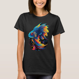 Farbige geometrische Wasser-Guppy-Fische Guppies P T-Shirt