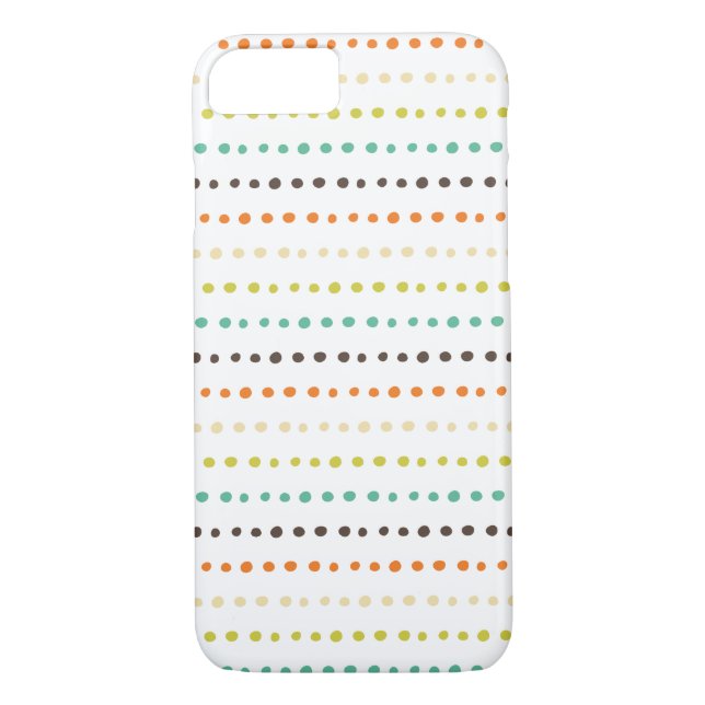 Farbige gepunktete Linien Case-Mate iPhone Hülle (Rückseite)