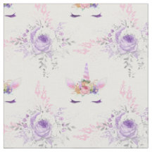 Farbige Gesichter mit violetten Blumen auf Weiß