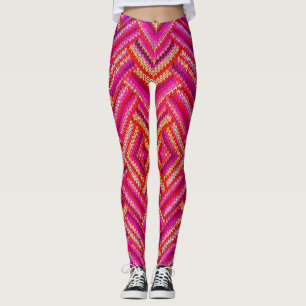 Farbige, gewellte Muster Leggings