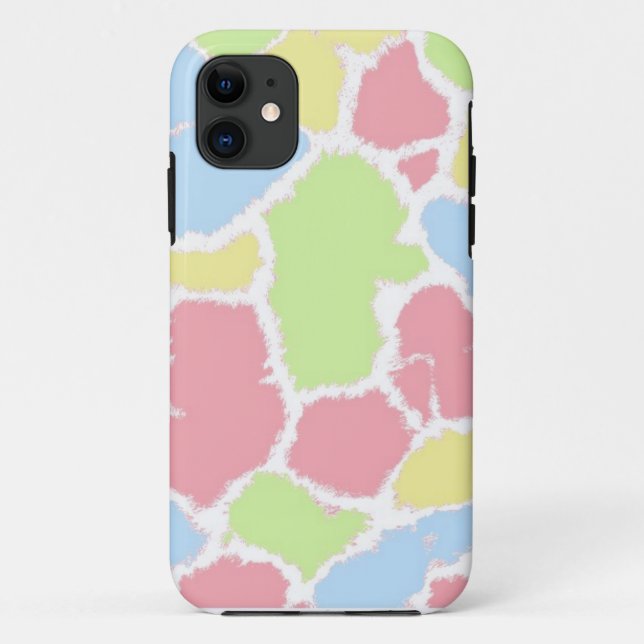 Farbige Giraffe-Fur-Muster Case-Mate iPhone Hülle (Rückseite)