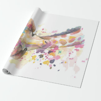 Farbige Giraffe | Perfektes Geschenk Geschenkpapier