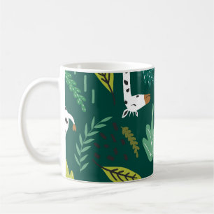 Farbige Giraffen: Dekoratives Tiermuster. Kaffeetasse
