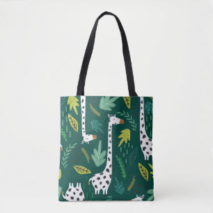 Farbige Giraffen: Dekoratives Tiermuster. Tasche