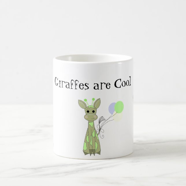 Farbige Giraffen sind Cool Kaffeetasse (Mittel)