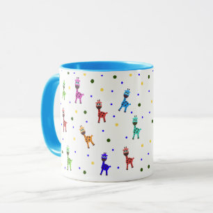 Farbige Giraffen Tasse
