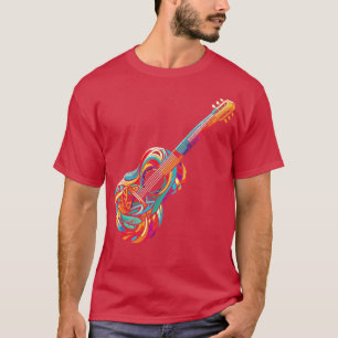 Farbige Gitarre T-Shirt