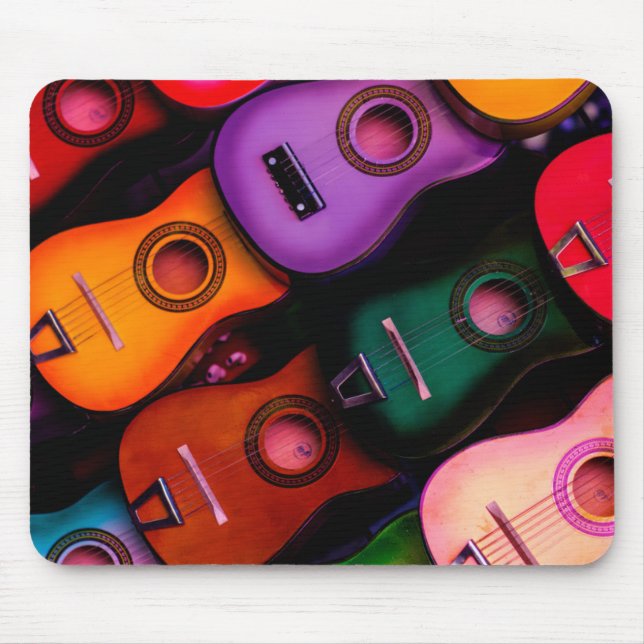 Farbige Gitarren Mousepad (Vorne)