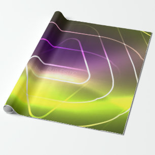 Farbige glänzende Neonlichter Hintergrund mit abst Geschenkpapier