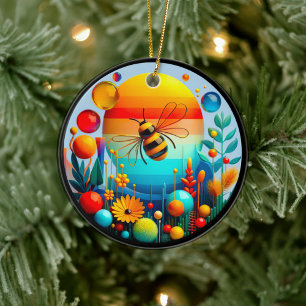 Farbige Glasgartenkunst Keramikdekoration  Keramik Ornament