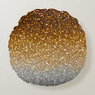 Farbige Glitter-Kunst Runde Wurfkissen Rundes Kissen