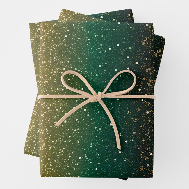 Farbige Glitzer Art Wrapping Paper Sheets Geschenkpapier Set (Von Creator hochgeladen)
