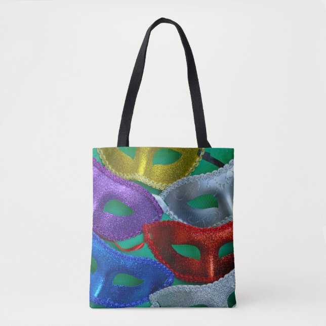 Farbige Glitzer-Masken Tasche (Vorderseite)