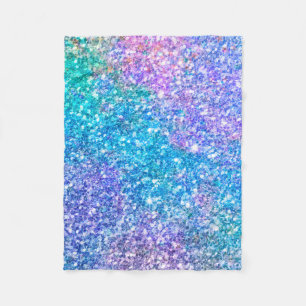 Farbige Glitzer Textur Fleecedecke