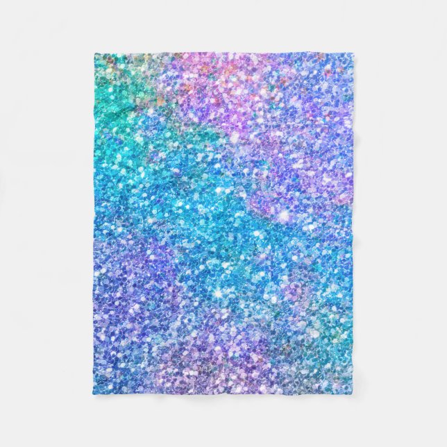 Farbige Glitzer Textur Fleecedecke (Vorderseite)