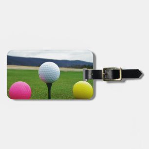 Farbige Golfbälle, Berg-Tee Gepäckanhänger