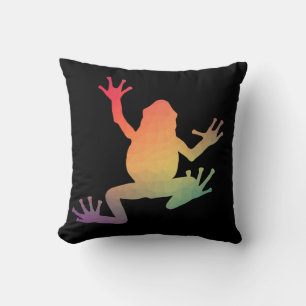 Farbige Gradient Frosch Lover Geschenke Kissen