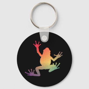 Farbige Gradient Frosch Lover Geschenke Schlüsselanhänger