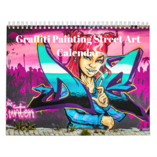 Farbige Graffiti-Malerei Street Art 2027 Kalender