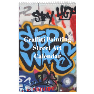 Farbige Graffiti-Malerei Street Art 2027 Kalender