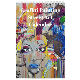 Farbige Graffiti-Malerei Street Art 2027 Kalender
