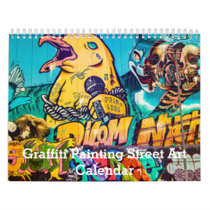 Farbige Graffiti-Malerei Street Art 2027 Kalender