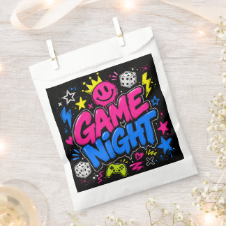 Farbige Graffiti-Spielabend-Partygeschenktasche Geschenktütchen