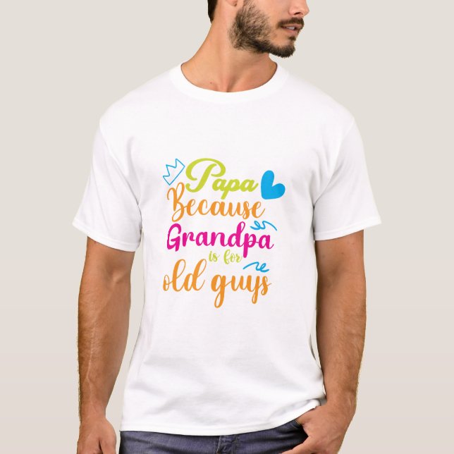 Farbige Grafik "I Liebe You Daddy" mit einem Schna T-Shirt (Vorderseite)