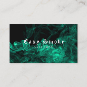 Farbige Green Smoke Vape Shop Visitenkarte