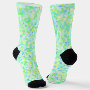 Farbige Groovy Boho Eclectic Streusel Mosaik Socken