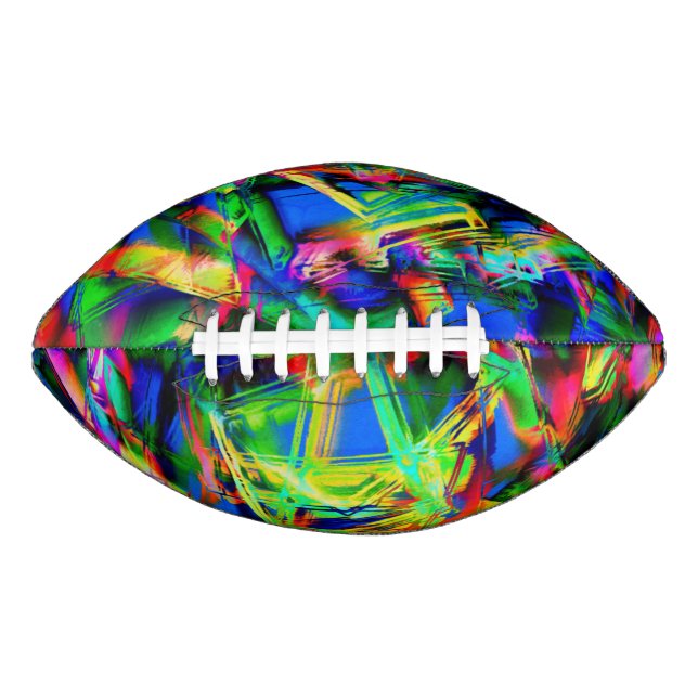 Farbige grüne Farbquadrate, falscher Pinselstrich Football (Vorderseite)