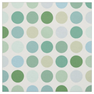 Farbige grüne Polka-Punkte-Muster Monogramm Stoff
