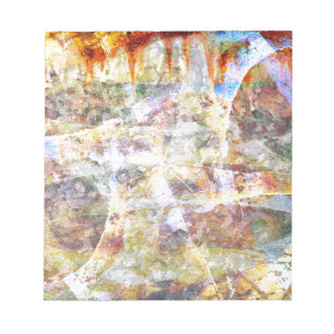Farbige Grunge Graffiti Notizblock