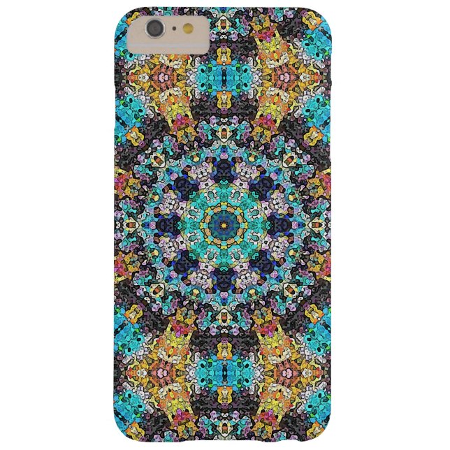 Farbige Grunge Mandala Case-Mate iPhone Hülle (Rückseite)