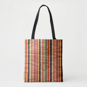 Farbige Grunge Streifen nahtlos Muster Tasche