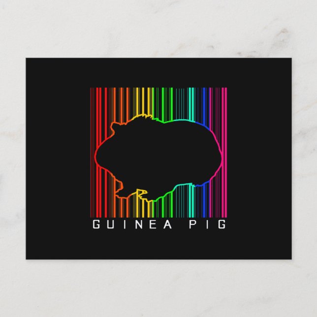 Farbige Guinea | NIEDLICHE GUINEA | Niedliches Tie Postkarte (Vorderseite)