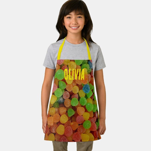 Farbige Gummibonbons Süßigkeit Personalized Schürze (Insitu)