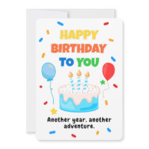 Farbige Happy Birthday-Karte mit Luftballons und K