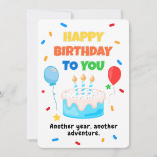 Farbige Happy Birthday-Karte mit Luftballons und K Einladung