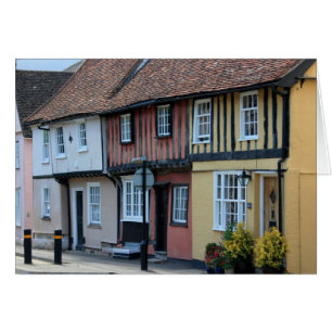 Farbige Häuser in Saffron Walden, Essex, Vereinigt