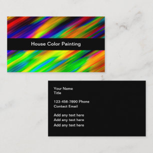 Farbige Hausmalerei Dienstleistungen Businesscard Visitenkarte