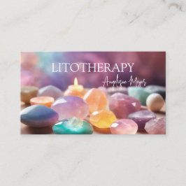 Farbige Heilsteine und Litotherapie Visitenkarte