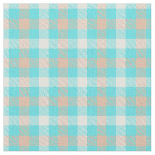 Farbige helle Muster blau karierte scottie modern Stoff