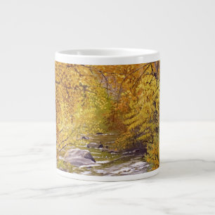 Farbige Herbst-Aspenbäume in Morrison Colorado Jumbo-Tasse