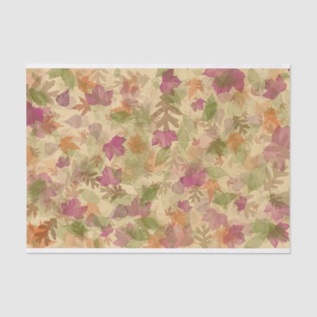 Farbige Herbst-Herbstlaube Seidenpapier (Vorderseite)