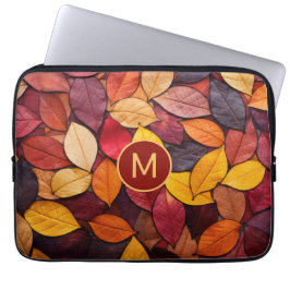 Farbige Herbstblätter für die benutzerdefinierte M Laptopschutzhülle